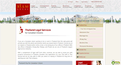 Desktop Screenshot of canada.siam-legal.com