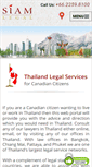Mobile Screenshot of canada.siam-legal.com