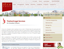 Tablet Screenshot of canada.siam-legal.com