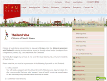 Tablet Screenshot of korea.siam-legal.com